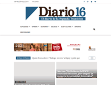 Tablet Screenshot of diario16.com